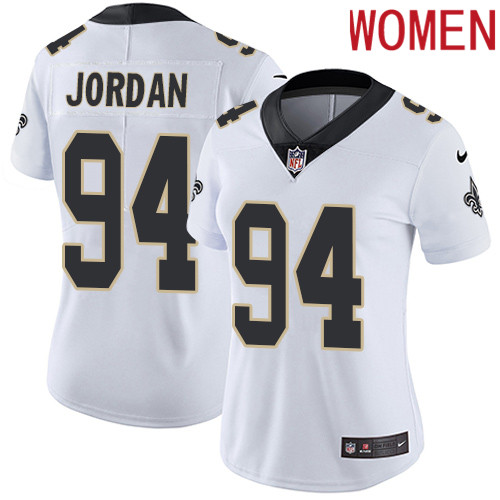 2019 Women New Orleans Saints #94 Jordan white Nike Vapor Untouchable Limited NFL Jersey